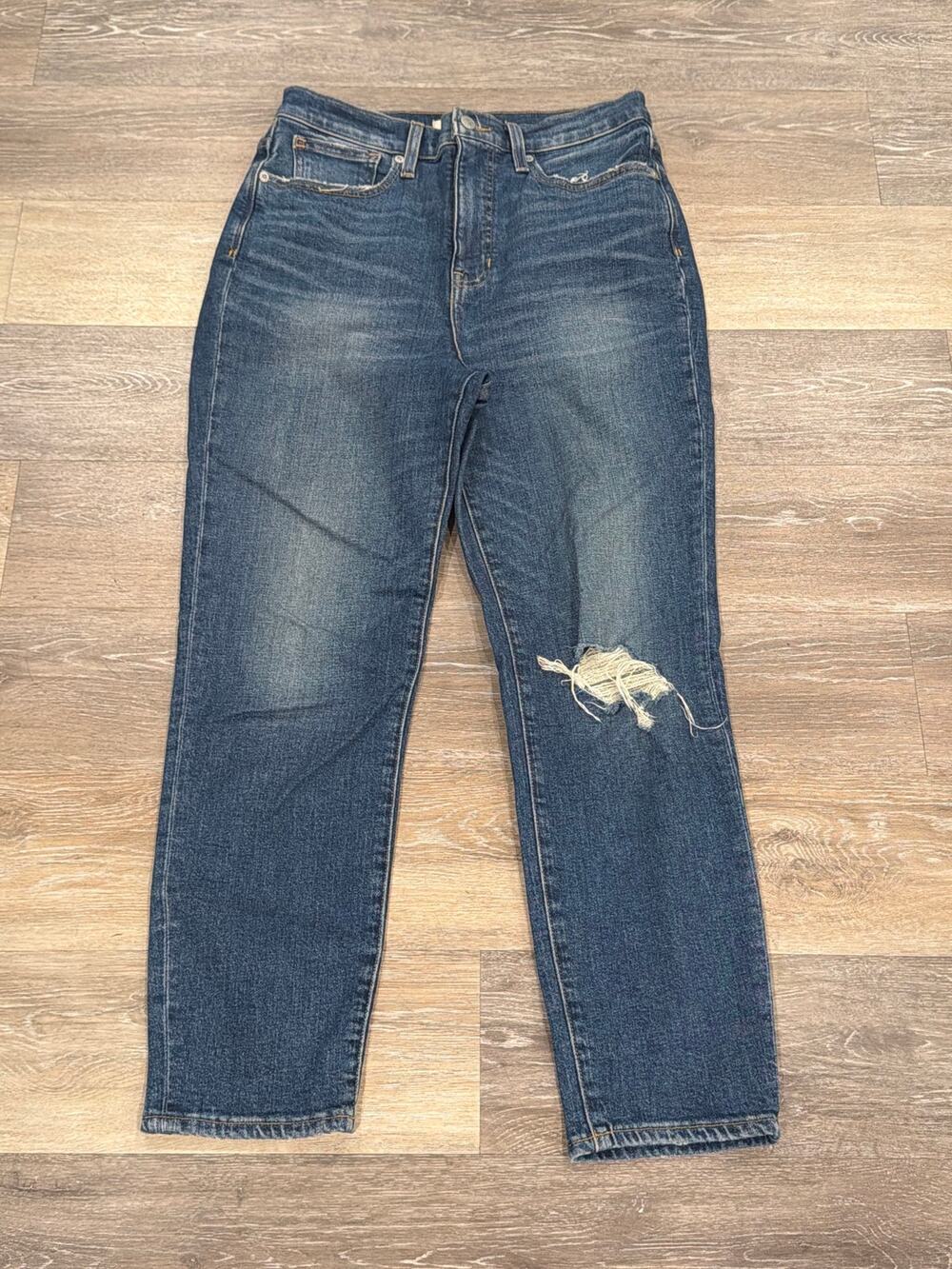 Madewell The Mom Jeans Size 27 Dark Denim